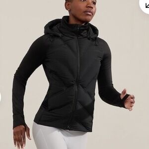 Athleta Women's Inlet Lightweight Down Running Jacket | Black | Size XS